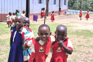 Nursery children having fun