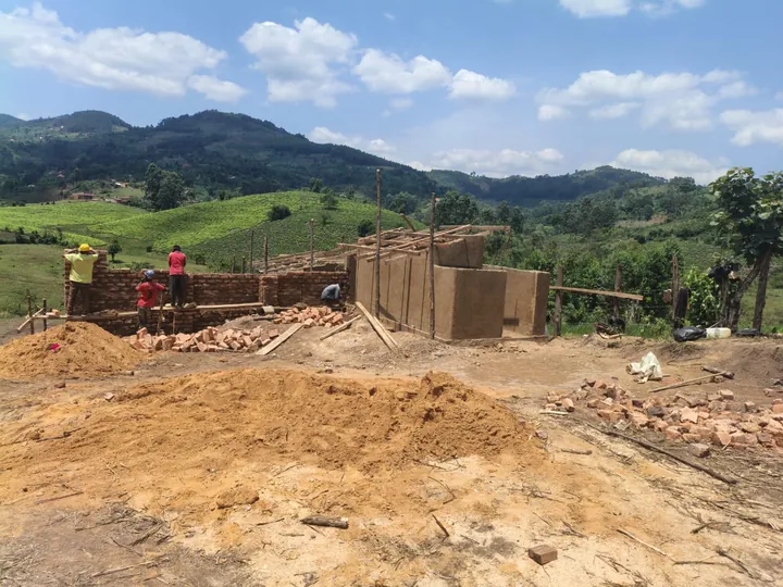 Building at the new site